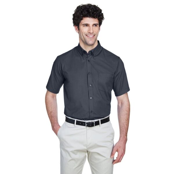 Men's Optimum Short Sleeve Twill Dress Shirt Thumbnail