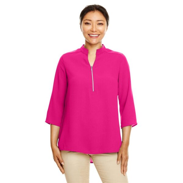 Women's Perfect Fit™  Three-Quarter Sleeve Crepe Tunic Thumbnail
