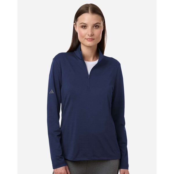 Women's Textured Stripe Quarter-Zip Pullover Thumbnail