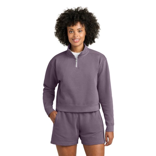 Women's Mid Length 1/4 Zip Sweatshirt Thumbnail