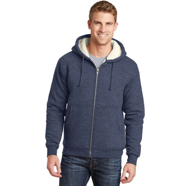 Heavyweight Sherpa Lined Hooded Fleece Jacket Thumbnail
