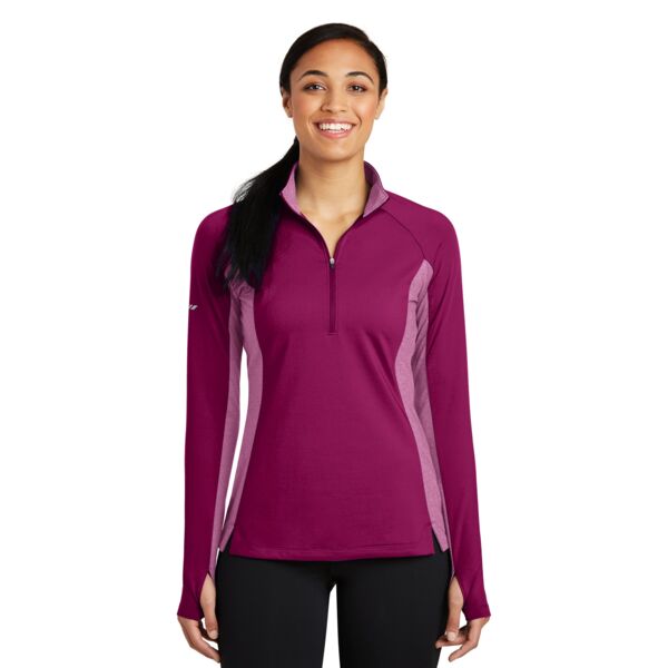 Women's Sport Wick ® Stretch Contrast 1/4 Zip Pullover Thumbnail