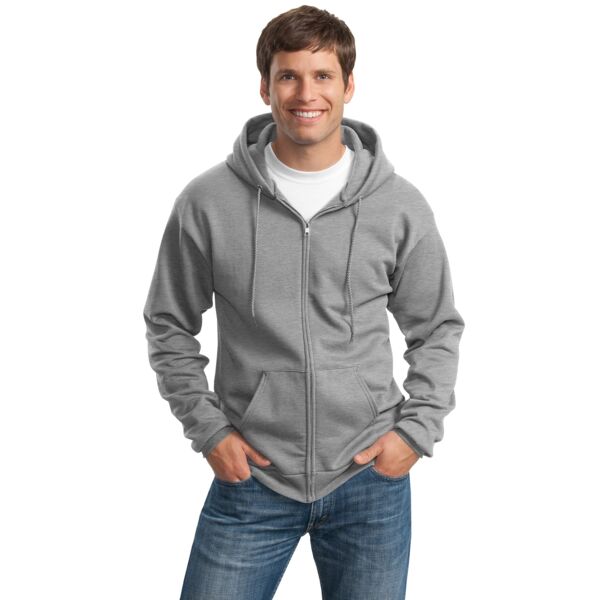 Tall Essential Fleece Full Zip Hooded Sweatshirt Thumbnail