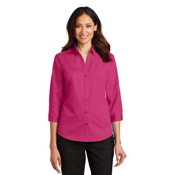 Ladies 3/4 Sleeve SuperPro Twill Shirt Thumbnail